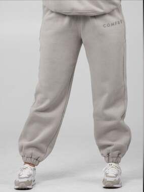 Comfrt Unisex Tranquil Sweatpants in Cement Gray Size Large